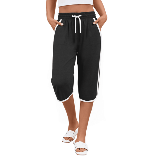 Rosvigor Capris Pants for Women High Waisted Lightweight Pants Summer Casual Joggers with Pockets
