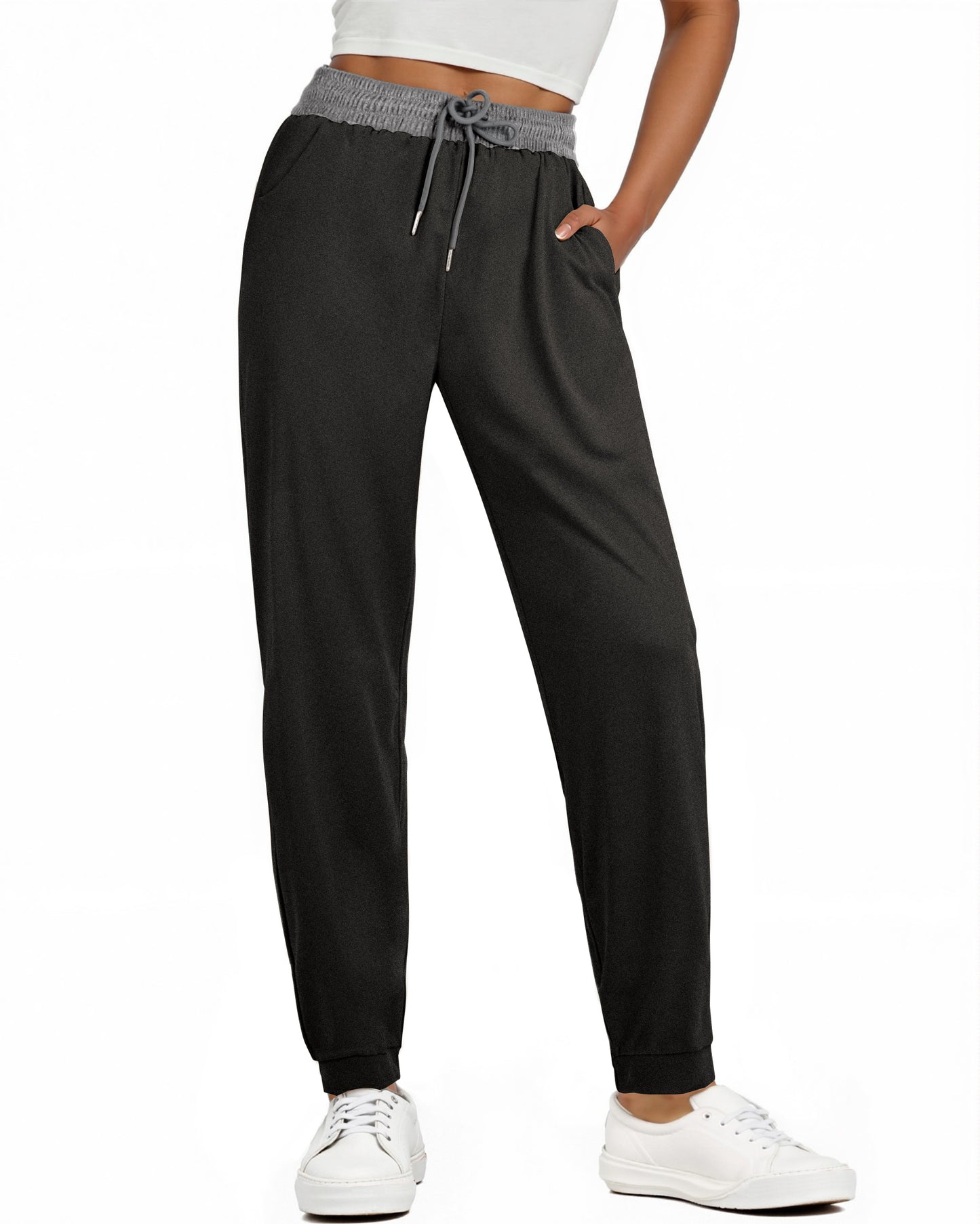 Rosvigor Women Joggers Lightweight Sweatpants Comfy Yoga Pants for Workout Lounge with Pockets