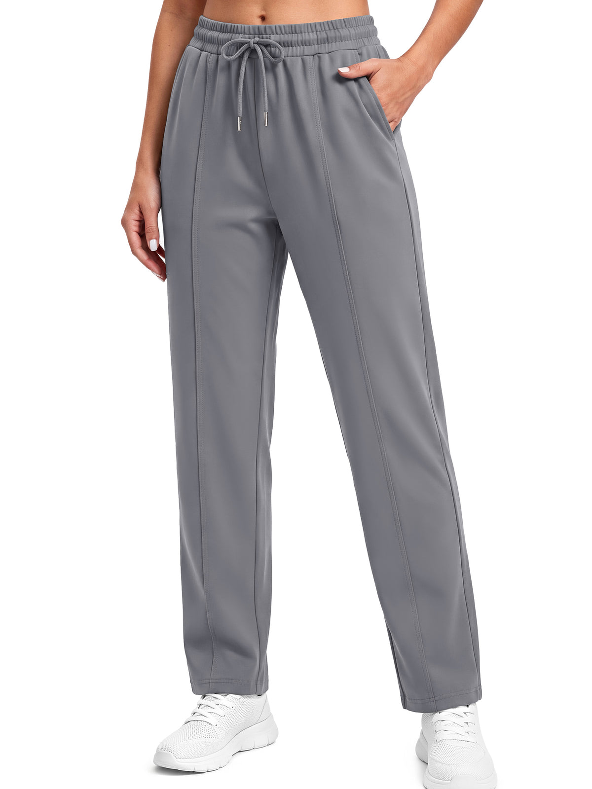 Rosvigor Womens Athletic Pants High Waisted Workout Joggers for Women Quick Dry Stretch Activewear Pants with Pockets