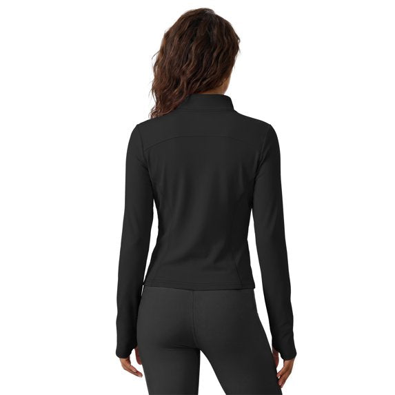 Rosvigor Women’s UPF 50+ Lightweight Athletic Jacket – Full Zip Sun Protection Long Sleeve Hiking Shirt with Thumb Holes
