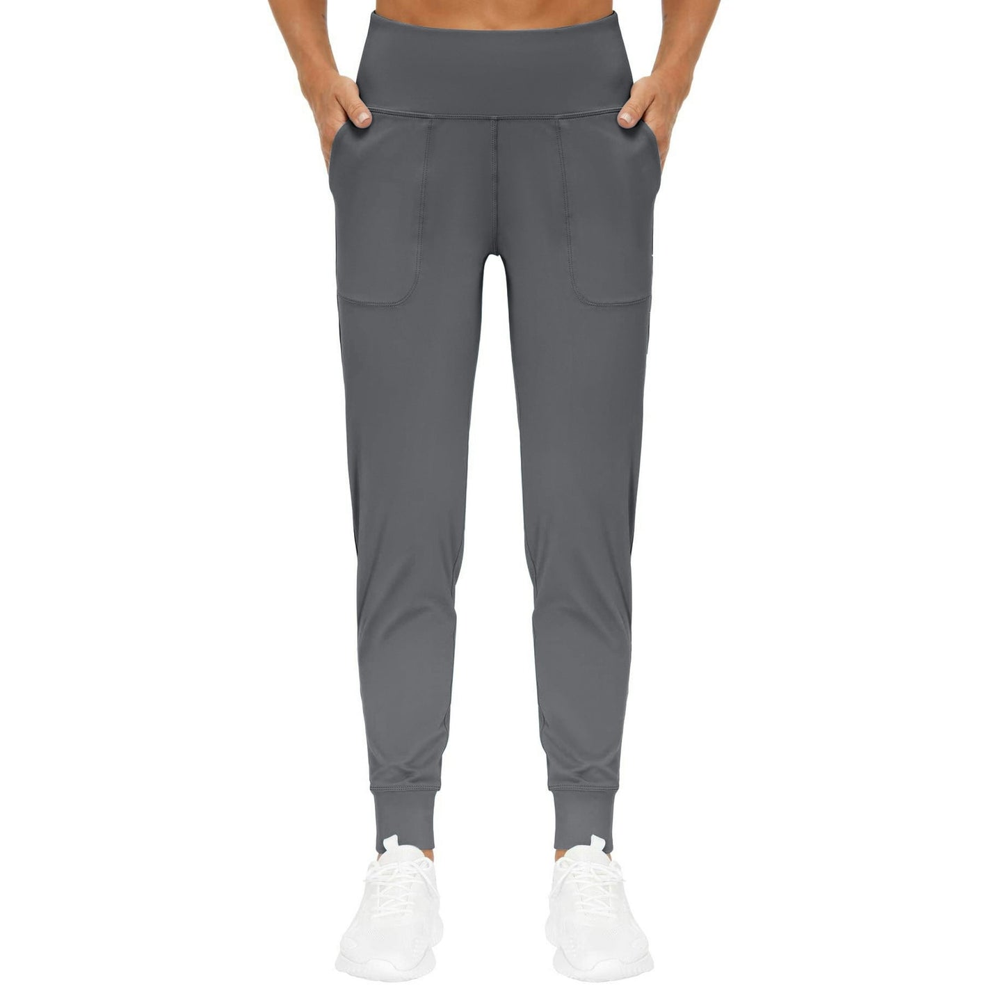 Rosvigor Yoga Women Joggers Athletic Pants for Women Elastic High Waisted Tapered Casual Pants with Pockets