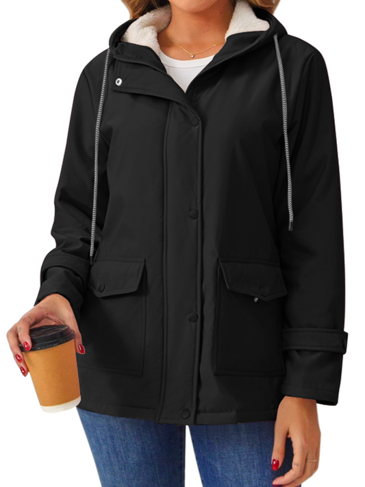 Rosvigor Womens Sherpa Coats Winter Warm Jackets Parkas Coats with Hood