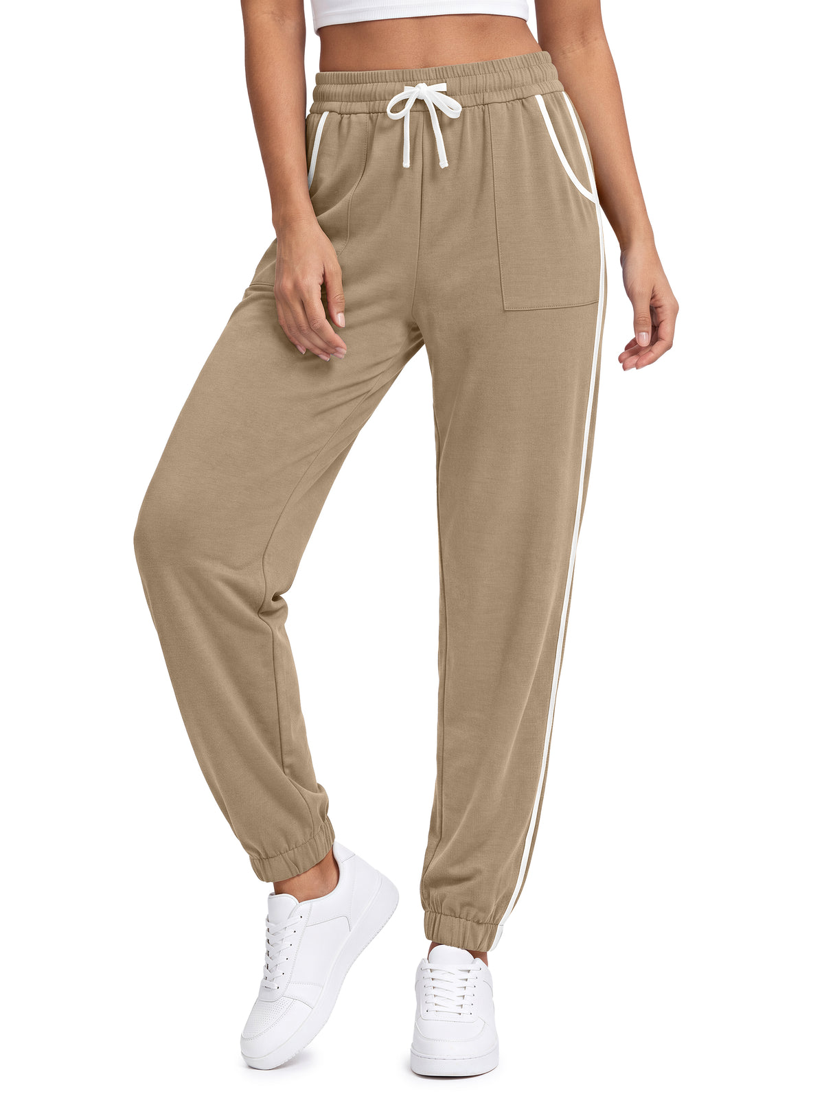 Rosvigor Sweatpants for Women High Waisted Athletic Joggers Drawstring Casual Lounge Workout Pants with Pockets