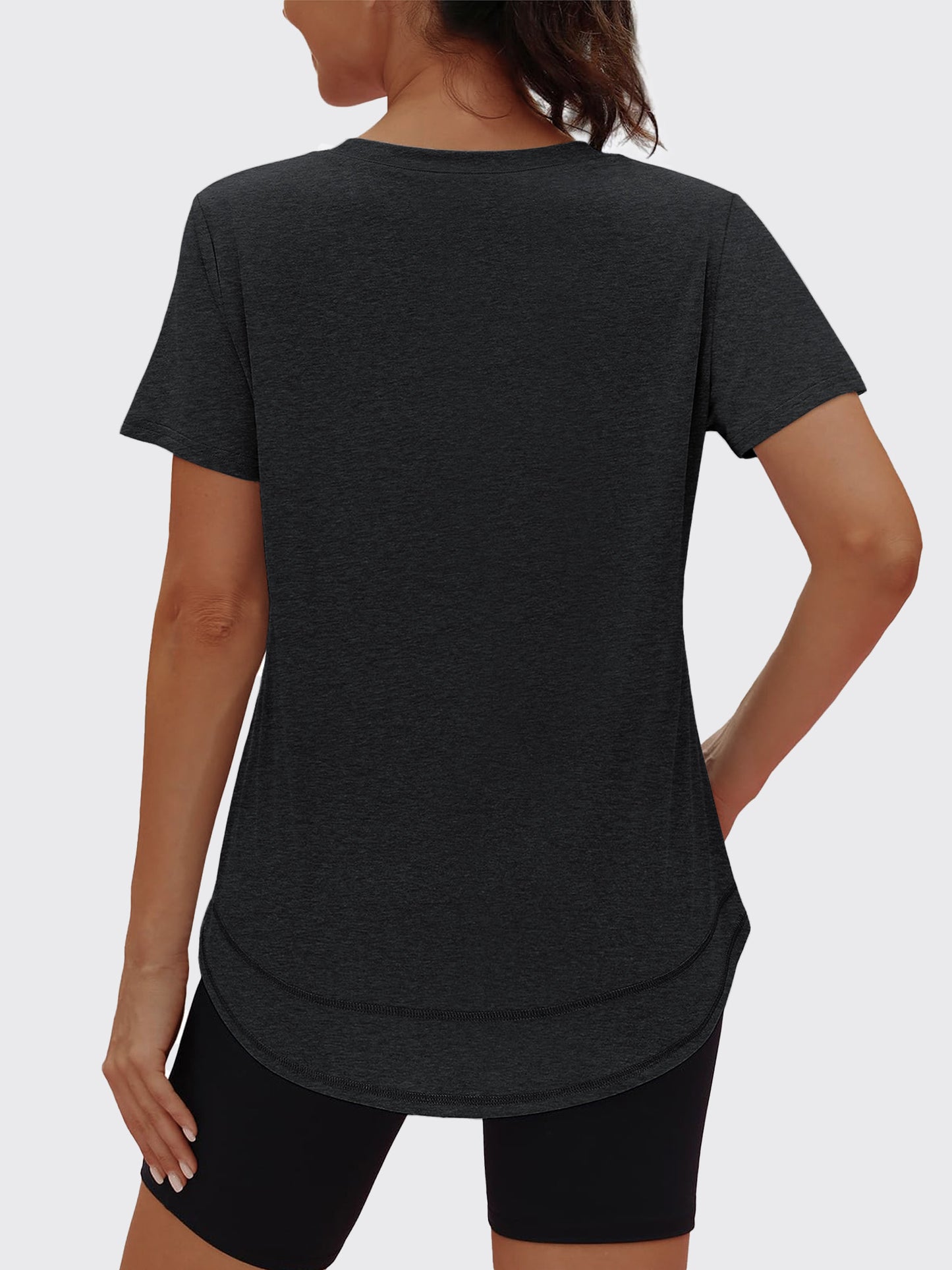 Rosvigor Womens Workout Tops Short Sleeve Tee Shirts Quick Dry Athletic Shirts Women Loose Gym Running Tops