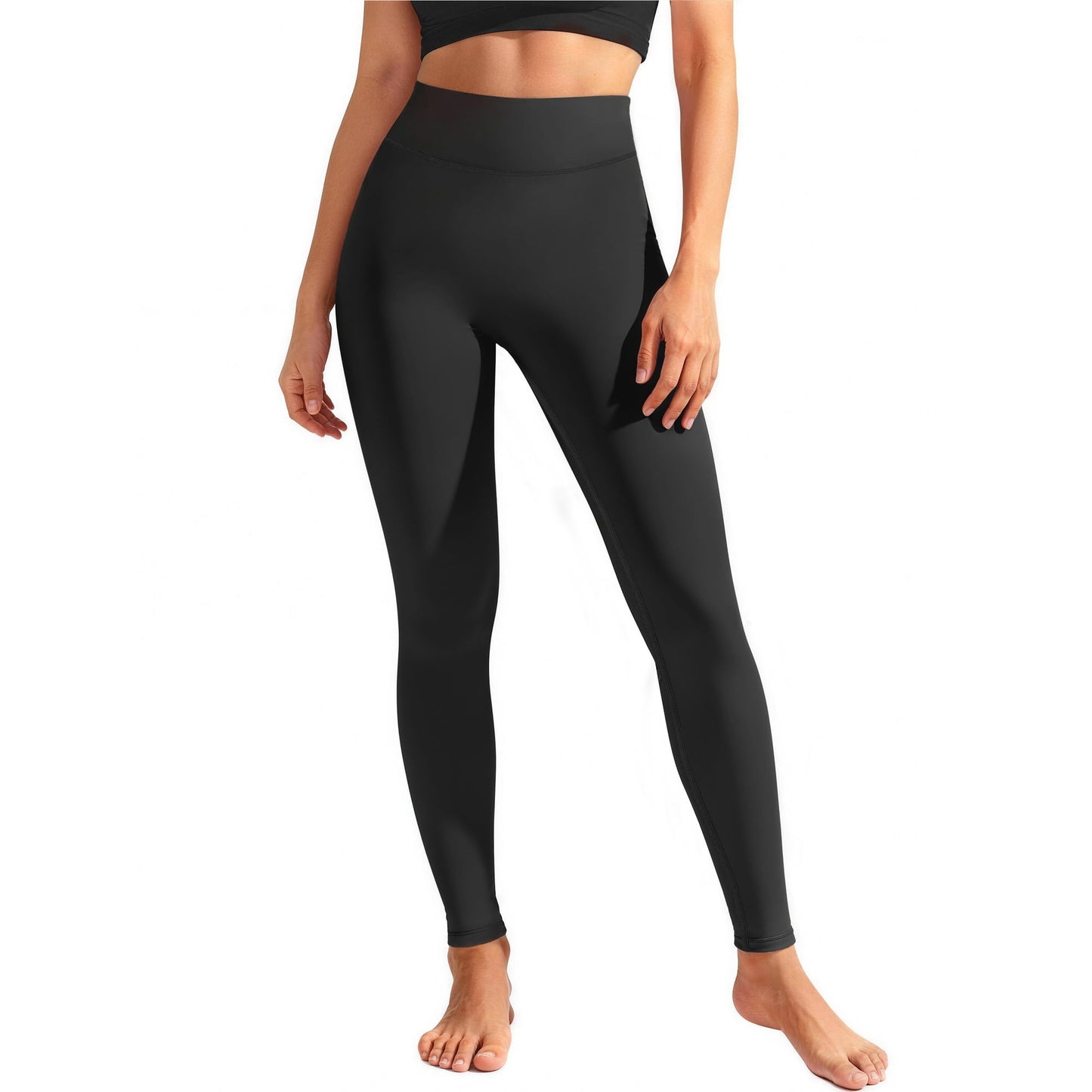 Rosvigor Womens No Front Seam Yoga Pants Buttery Soft Leggings High Waist Tummy Control Leggings for Gym Running Yoga Pants