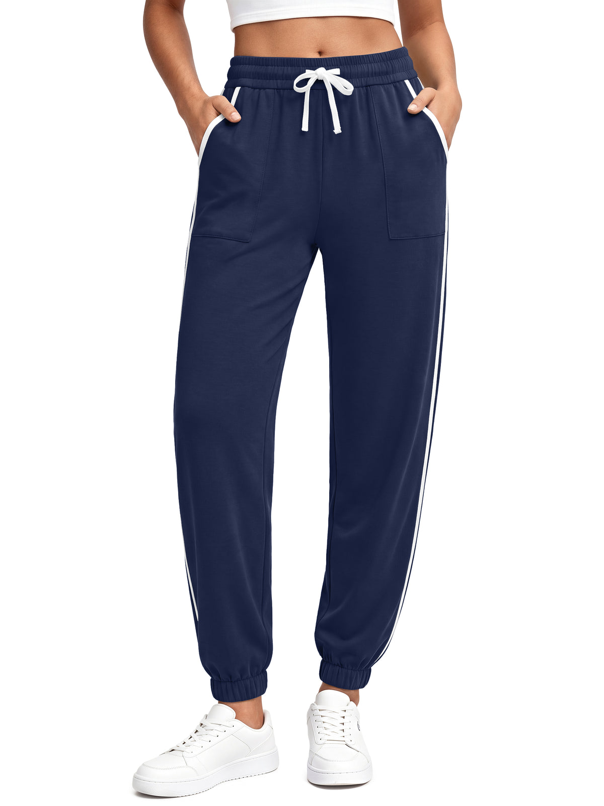 Rosvigor Sweatpants for Women High Waisted Athletic Joggers Drawstring Casual Lounge Workout Pants with Pockets