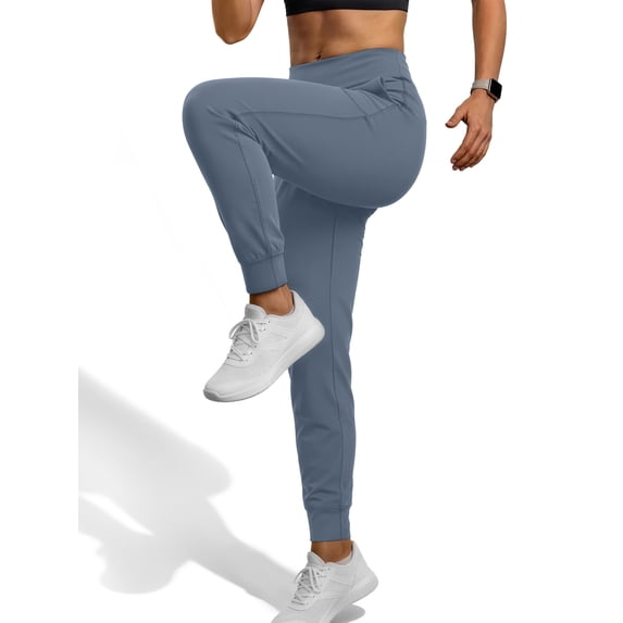 Rosvigor Yoga Women Joggers Athletic Pants for Women Elastic High Waisted Tapered Casual Pants with Pockets