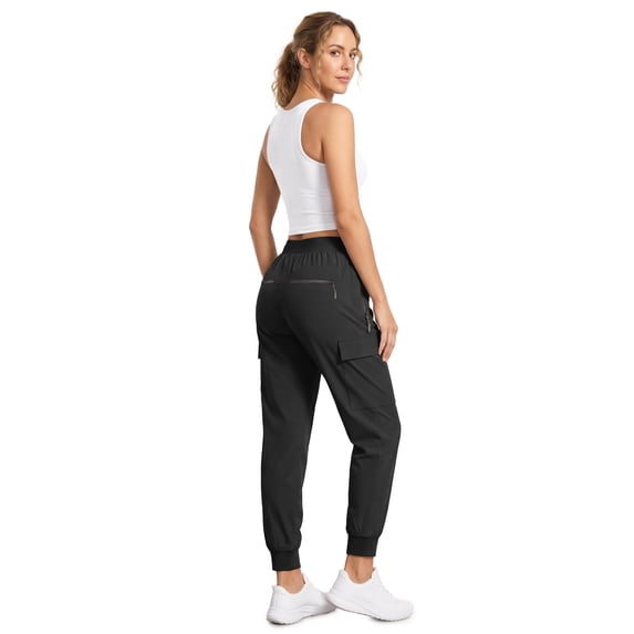 Rosvigor Women Cargo Hiking Pants Lightweight Joggers Women Workout Pants Outdoor Quick Dry Lounge Trousers