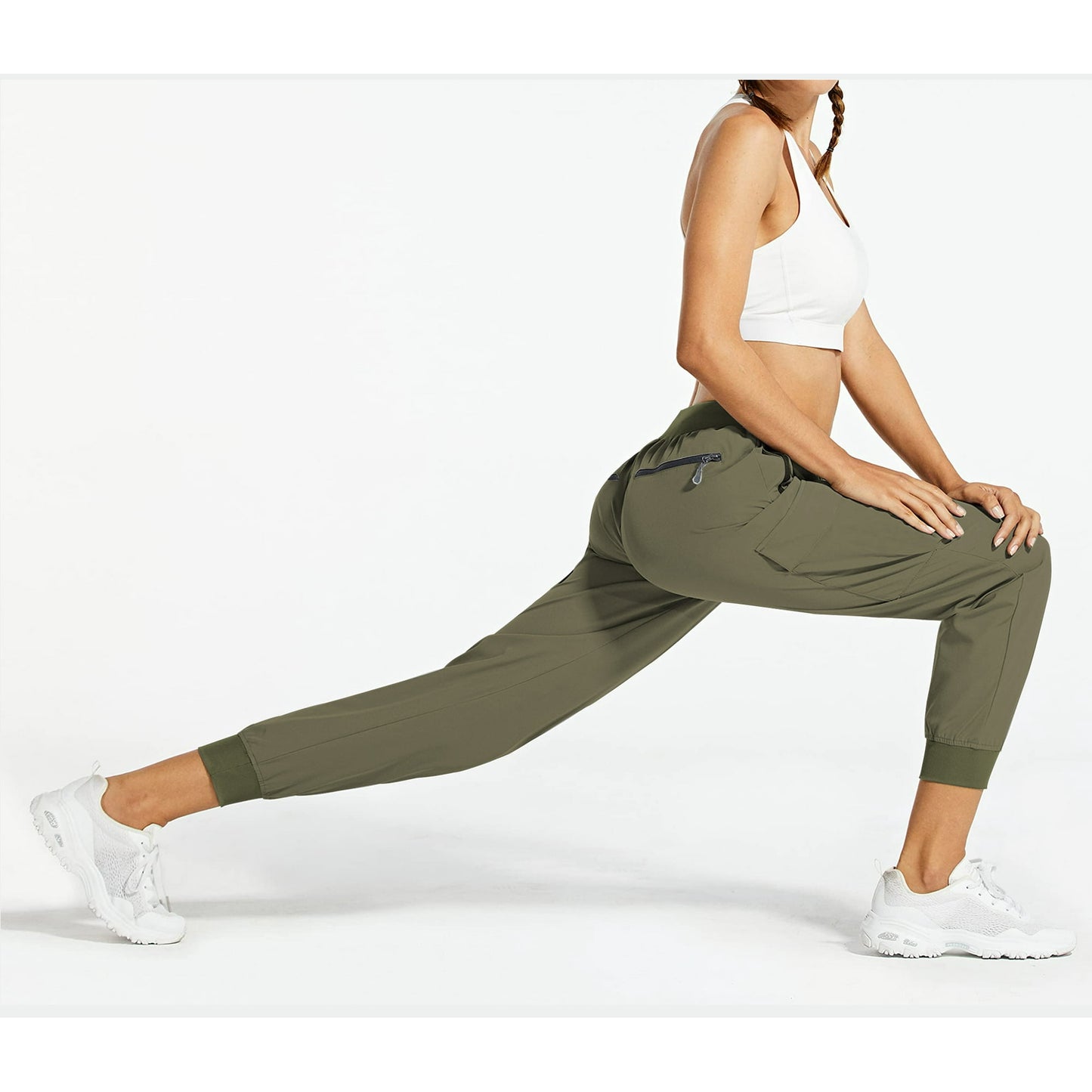 Rosvigor Women Cargo Hiking Pants Lightweight Joggers Women Workout Pants Outdoor Quick Dry Lounge Trousers