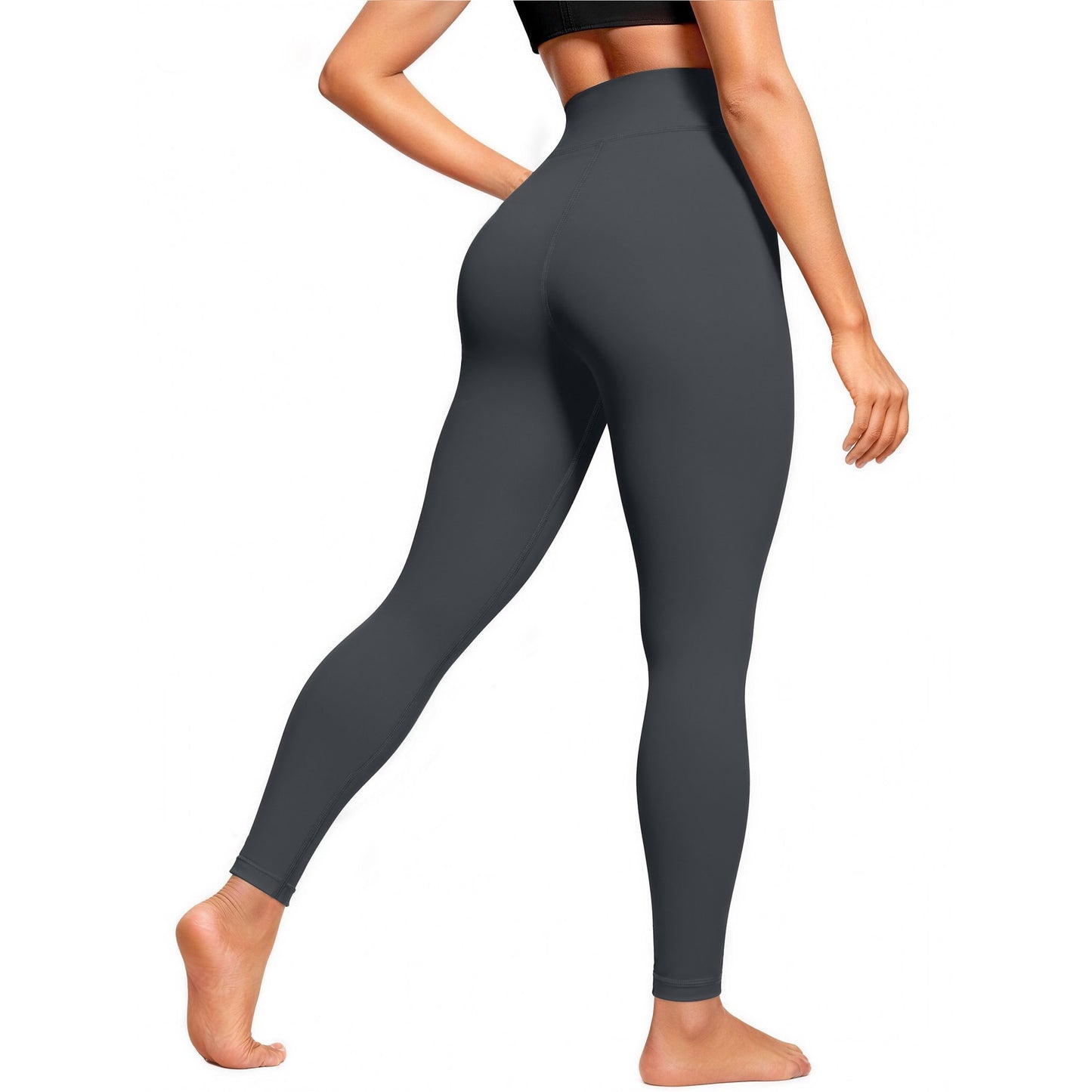 Rosvigor Womens No Front Seam Yoga Pants Buttery Soft Leggings High Waist Tummy Control Leggings for Gym Running Yoga Pants