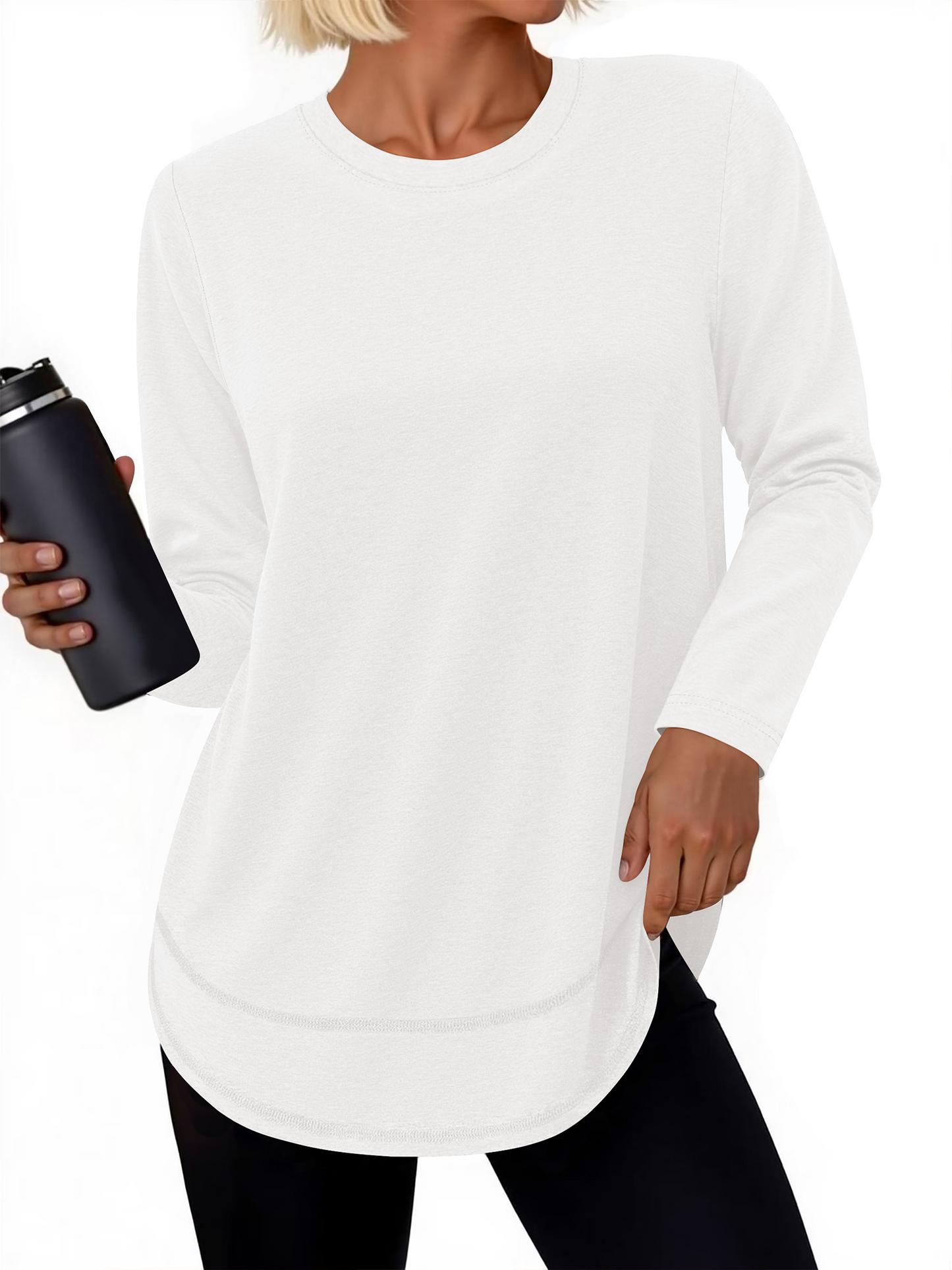Rosvigor Womens Workout Tops Long Sleeve Tee Shirts Quick Dry Athletic Shirts Women Loose Gym Running Tops