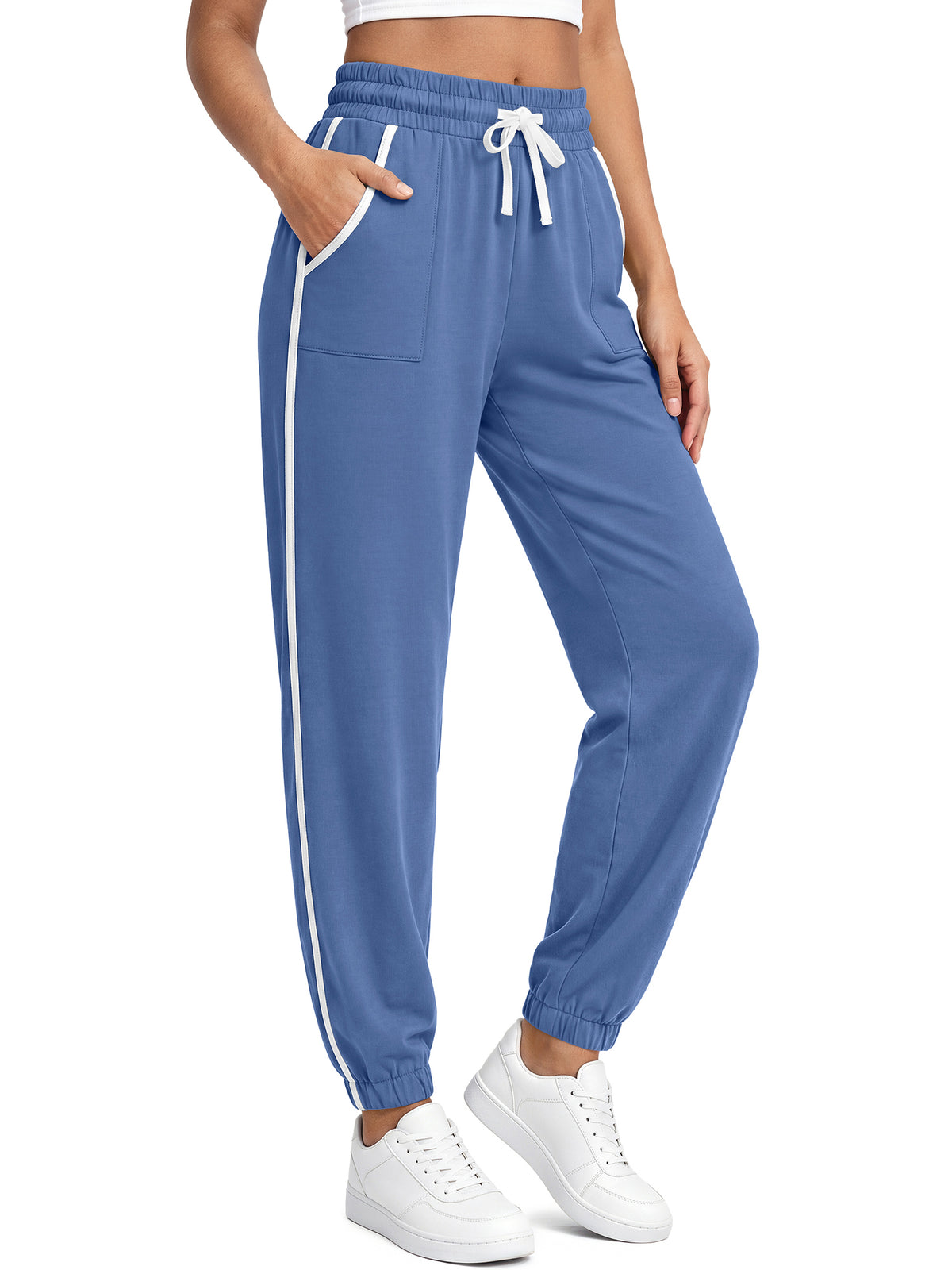 Rosvigor Sweatpants for Women High Waisted Athletic Joggers Drawstring Casual Lounge Workout Pants with Pockets