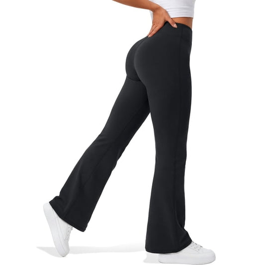 Lovin YOGA Womens Flare Yoga Pants High Waisted Bootcut Leggings No Front Seam Buttery Soft Leggings for Workout Gym Casual