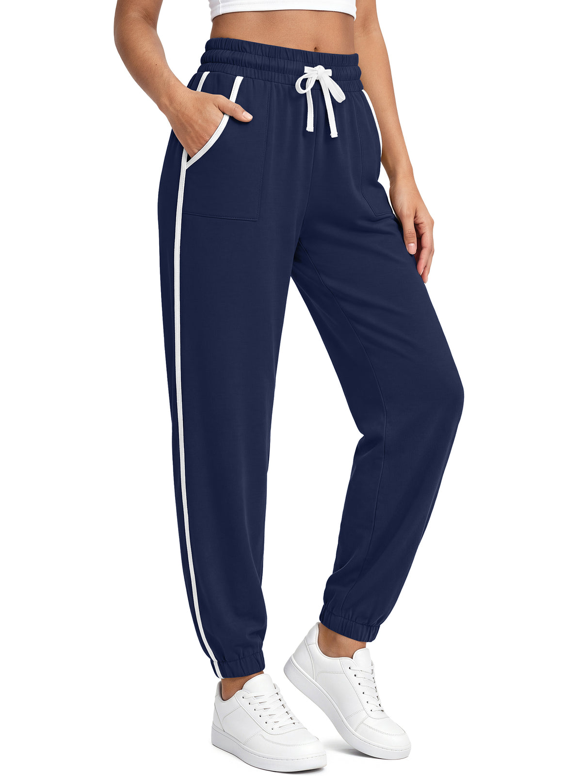 Rosvigor Sweatpants for Women High Waisted Athletic Joggers Drawstring Casual Lounge Workout Pants with Pockets