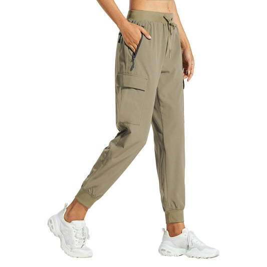 Rosvigor Women Cargo Hiking Pants Lightweight Joggers Women Workout Pants Outdoor Quick Dry Lounge Trousers
