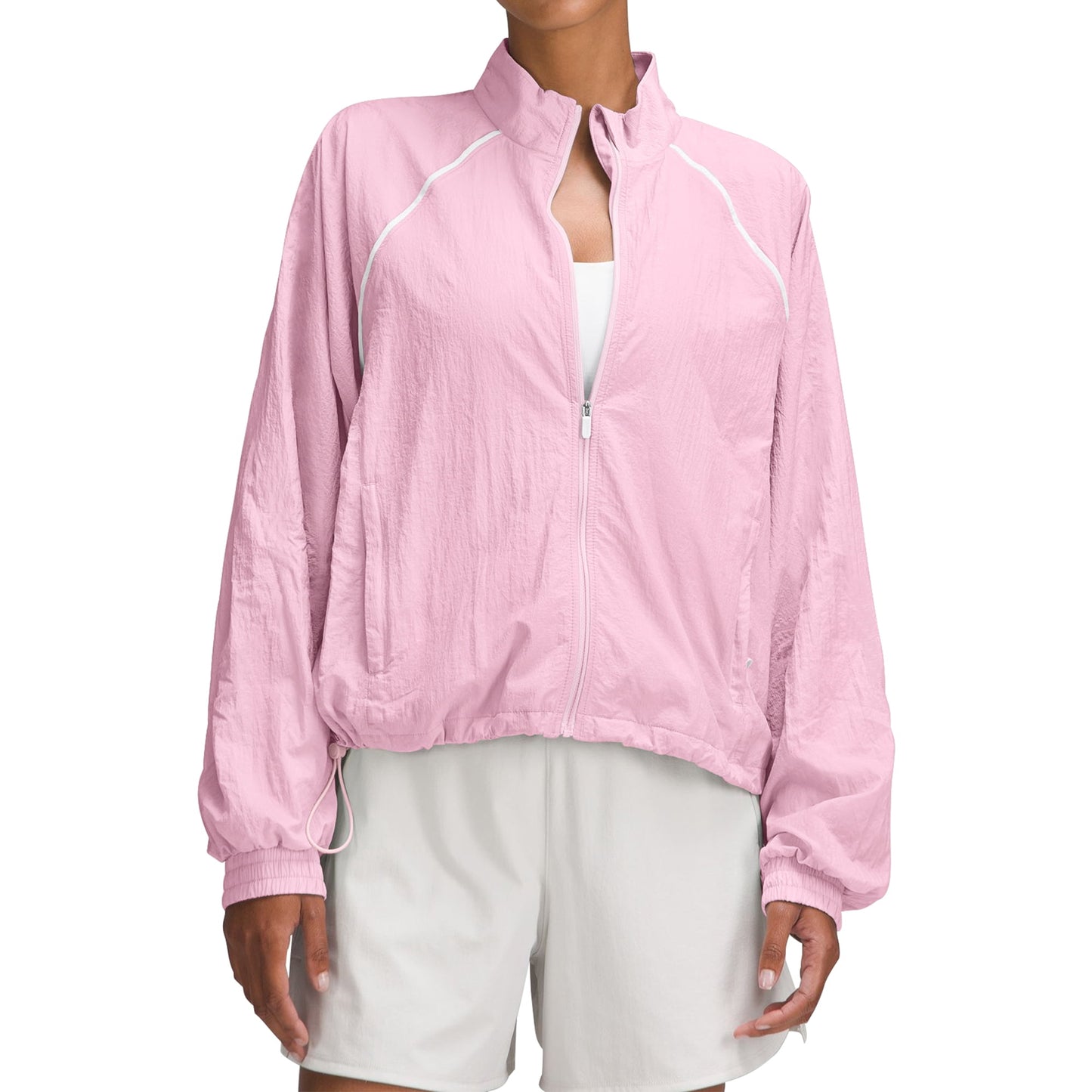 Rosvigor Womens Lightweight Jacket Windbreaker Jackets Gym Cropped Shirts for Women Hiking Jackets