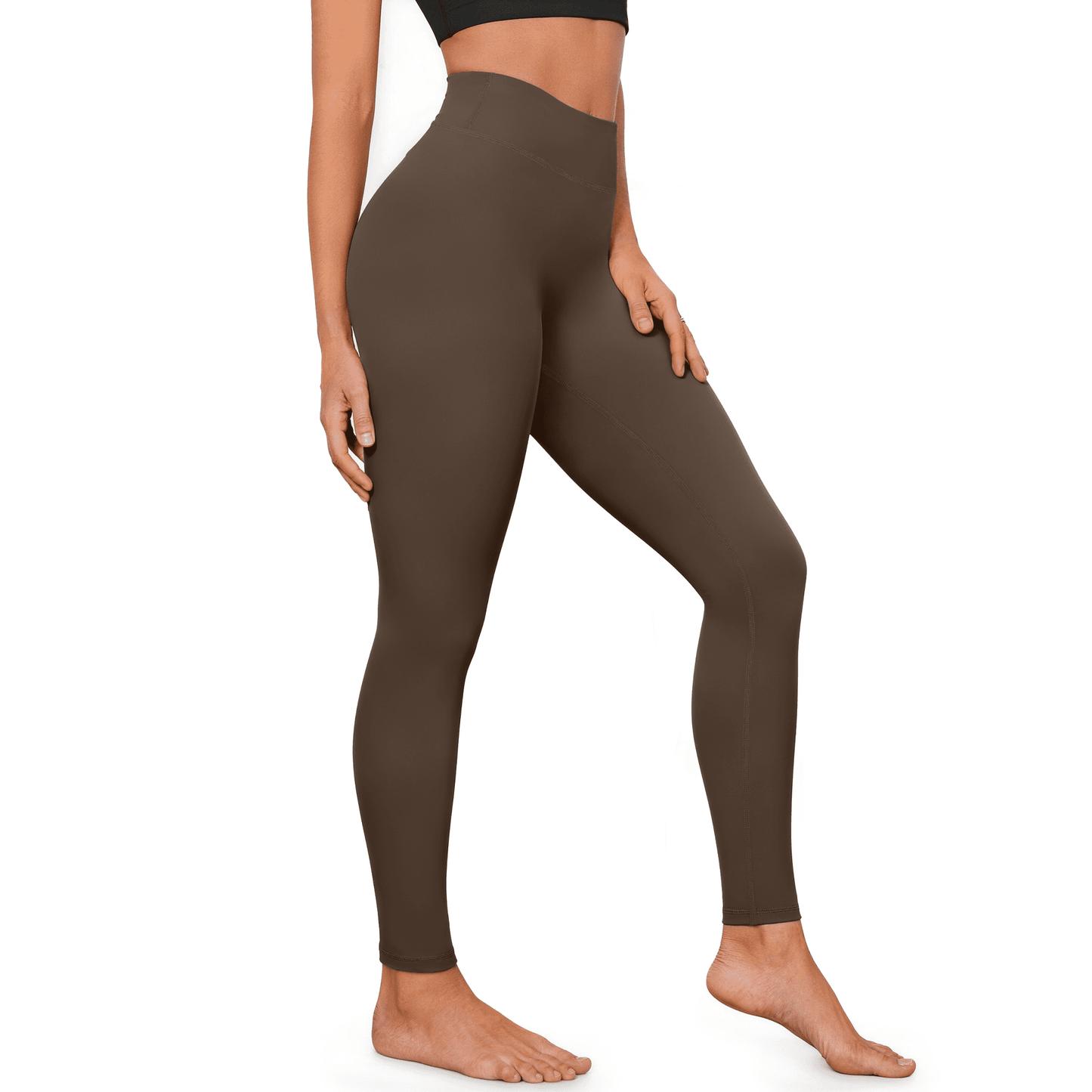 Rosvigor Womens No Front Seam Yoga Pants Buttery Soft Leggings High Waist Tummy Control Leggings for Gym Running Yoga Pants