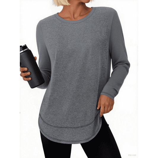 Rosvigor Womens Workout Tops Long Sleeve Tee Shirts Quick Dry Athletic Shirts Women Loose Gym Running Tops