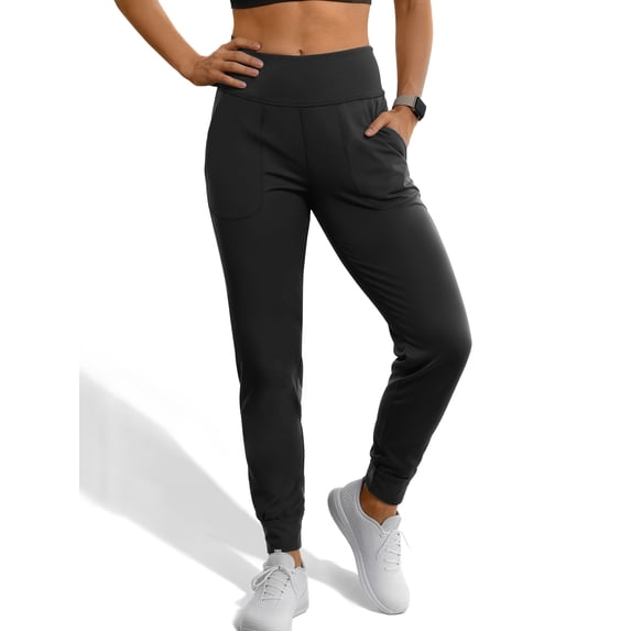 Rosvigor Yoga Women Joggers Athletic Pants for Women Elastic High Waisted Tapered Casual Pants with Pockets