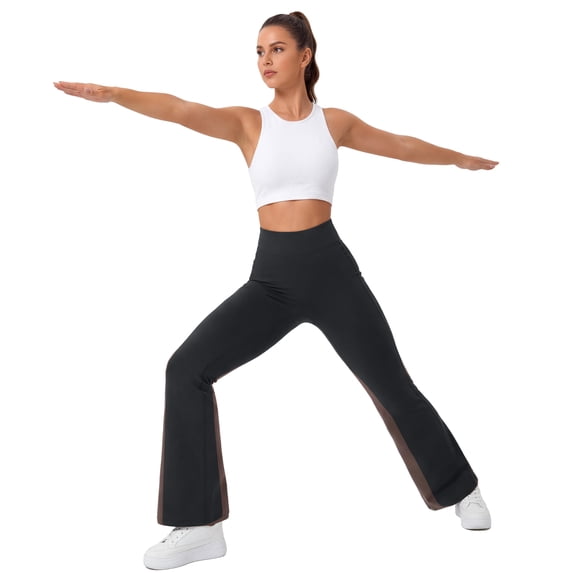 Lovin YOGA Womens Flare Yoga Pants High Waisted Bootcut Leggings No Front Seam Buttery Soft Leggings for Workout Gym Casual