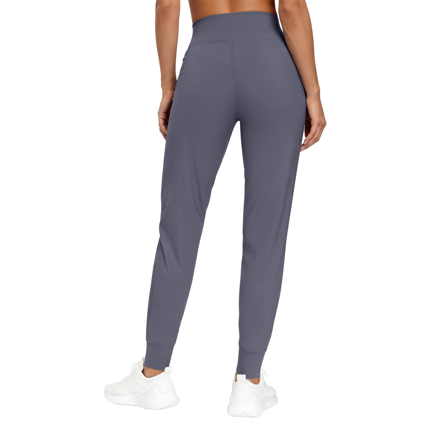 Rosvigor Yoga Joggers Women Athletic Pants for Women Elastic Crossover High Waisted Tapered Casual Pants with Pockets