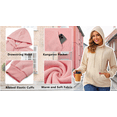 Rosvigor Oversized Hoodies for Women Polar Fleece Hooded Sweatshirts Women Winter Warm Pullover Tops